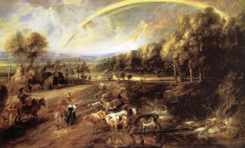 Peter Paul Rubens Landscape with Rainbow oil painting image